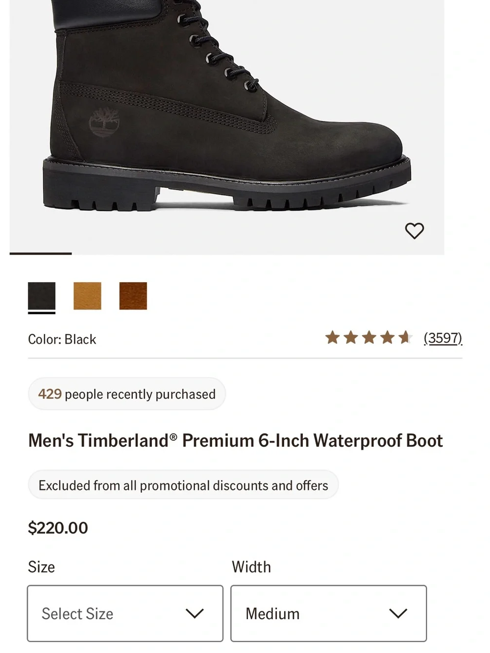 Men's Timberland S12M Black Lace-Up Work Boots NWT water resistance